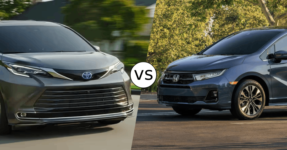2025 Toyota Sienna vs. 2025 Honda Odyssey