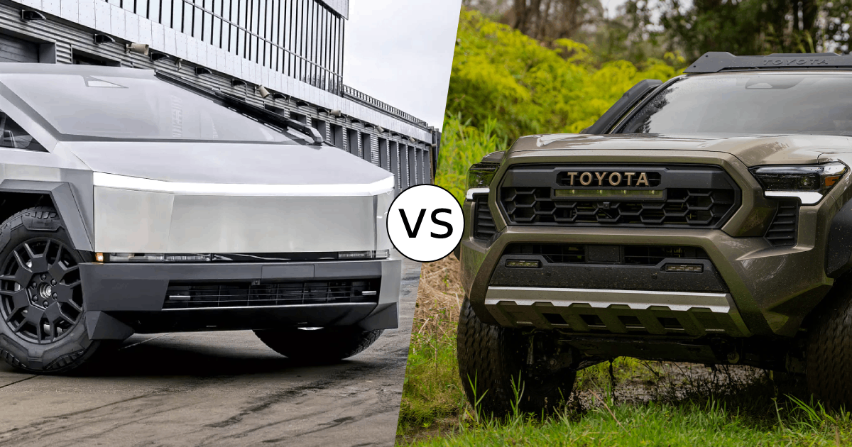 2025 Toyota Tacoma i-Force MAX vs. Tesla Cybertruck