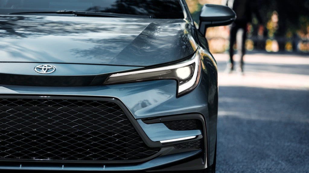 Front of Toyota Corolla