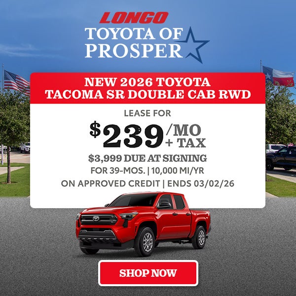 Lease a new Tacoma for $239/mo + tax