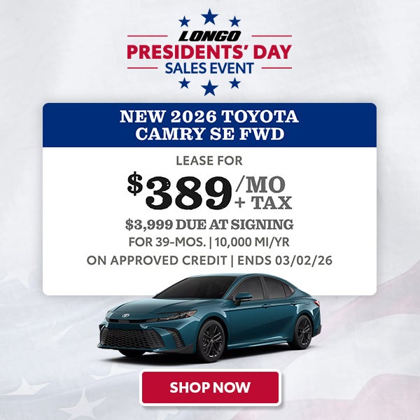 Lease a new Camry for $389/mo + tax