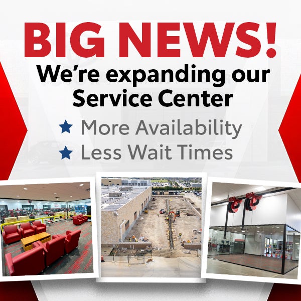 Big News! We're expanding our service center. 