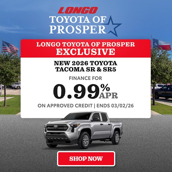 Finance a new Tacoma SR & SR5 for 0.99% APR