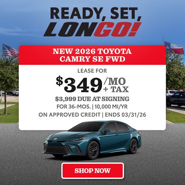 Lease a new Camry for $349/mo + tax