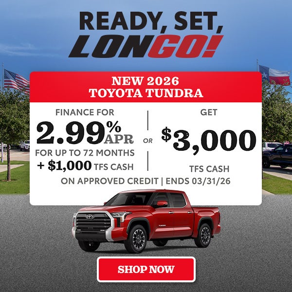 Finance a '26 Tundra for 2.99% + $1K TFS Cash OR Get $3K TFS