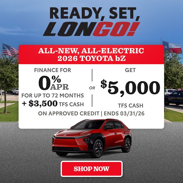 Finance a bZ for 0% APR + $3500 TFS Cash OR Get $5K TFS Cash