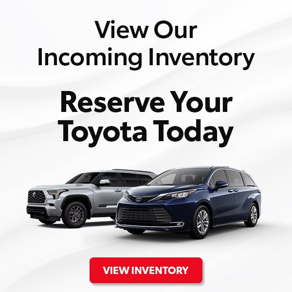 View Our Incoming Inventory