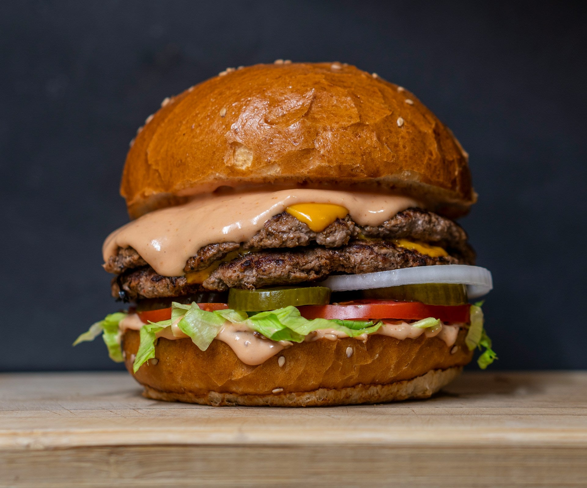 A delicious looking burger in McKinney, TX